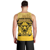 Personalized African American Buffalo Soldier Men Tank Top We Can We Will - Yellow - Wonder Print Shop