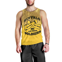 Personalized African American Buffalo Soldier Men Tank Top We Can We Will - Yellow - Wonder Print Shop