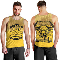 Personalized African American Buffalo Soldier Men Tank Top We Can We Will - Yellow - Wonder Print Shop