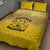 African American Buffalo Soldier Quilt Bed Set We Can We Will - Yellow - Wonder Print Shop