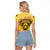 Personalized African American Buffalo Soldier Raglan Cropped T Shirt We Can We Will - Yellow - Wonder Print Shop