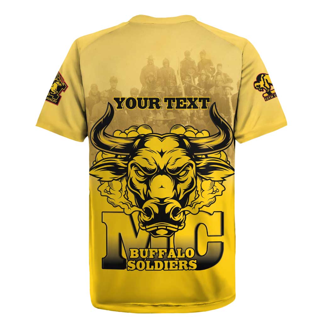 Personalized African American Buffalo Soldier Rugby Jersey We Can We Will - Yellow - Wonder Print Shop