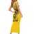 Personalized African American Buffalo Soldier Short Sleeve Bodycon Dress We Can We Will - Yellow - Wonder Print Shop