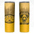 Personalized African American Buffalo Soldier Skinny Tumbler We Can We Will - Yellow - Wonder Print Shop