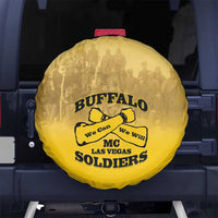 African American Buffalo Soldier Spare Tire Cover We Can We Will - Yellow - Wonder Print Shop