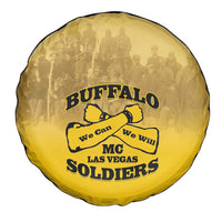 African American Buffalo Soldier Spare Tire Cover We Can We Will - Yellow - Wonder Print Shop