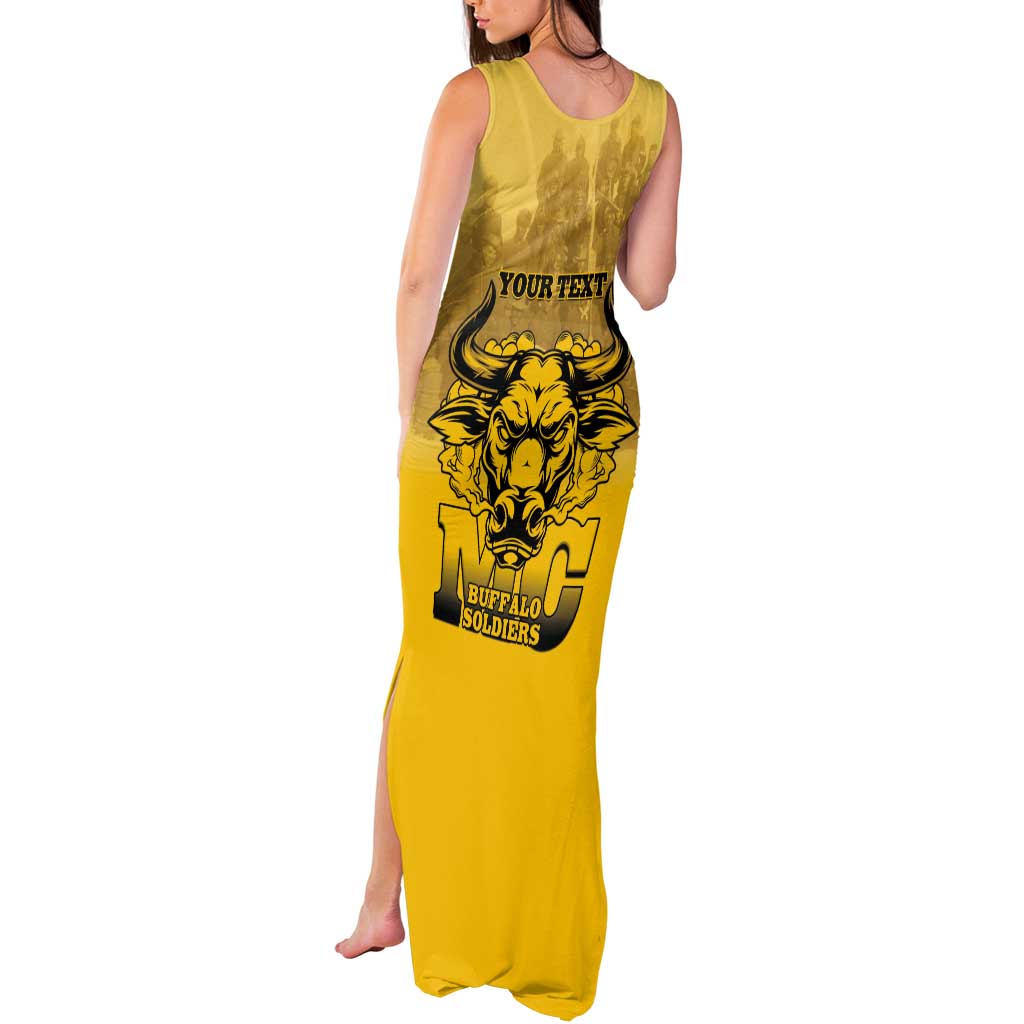 Personalized African American Buffalo Soldier Tank Maxi Dress We Can We Will - Yellow - Wonder Print Shop