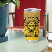 Personalized African American Buffalo Soldier Tumbler Cup We Can We Will - Yellow - Wonder Print Shop