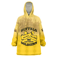 Personalized African American Buffalo Soldier Wearable Blanket Hoodie We Can We Will - Yellow - Wonder Print Shop