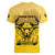 Personalized African American Buffalo Soldier Women V-Neck T-Shirt We Can We Will - Yellow - Wonder Print Shop