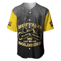 Personalized African American Buffalo Soldier Baseball Jersey We Can We Will - Black - Wonder Print Shop