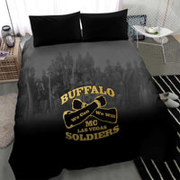 African American Buffalo Soldier Bedding Set We Can We Will - Black - Wonder Print Shop