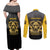 Personalized African American Buffalo Soldier Couples Matching Off Shoulder Maxi Dress and Long Sleeve Button Shirt We Can We Will - Black - Wonder Print Shop