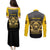 Personalized African American Buffalo Soldier Couples Matching Puletasi and Long Sleeve Button Shirt We Can We Will - Black - Wonder Print Shop