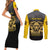 Personalized African American Buffalo Soldier Couples Matching Short Sleeve Bodycon Dress and Long Sleeve Button Shirt We Can We Will - Black - Wonder Print Shop