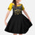Personalized African American Buffalo Soldier Family Matching Off The Shoulder Long Sleeve Dress and Hawaiian Shirt We Can We Will - Black - Wonder Print Shop