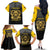 Personalized African American Buffalo Soldier Family Matching Off The Shoulder Long Sleeve Dress and Hawaiian Shirt We Can We Will - Black - Wonder Print Shop