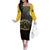 Personalized African American Buffalo Soldier Family Matching Off The Shoulder Long Sleeve Dress and Hawaiian Shirt We Can We Will - Black - Wonder Print Shop