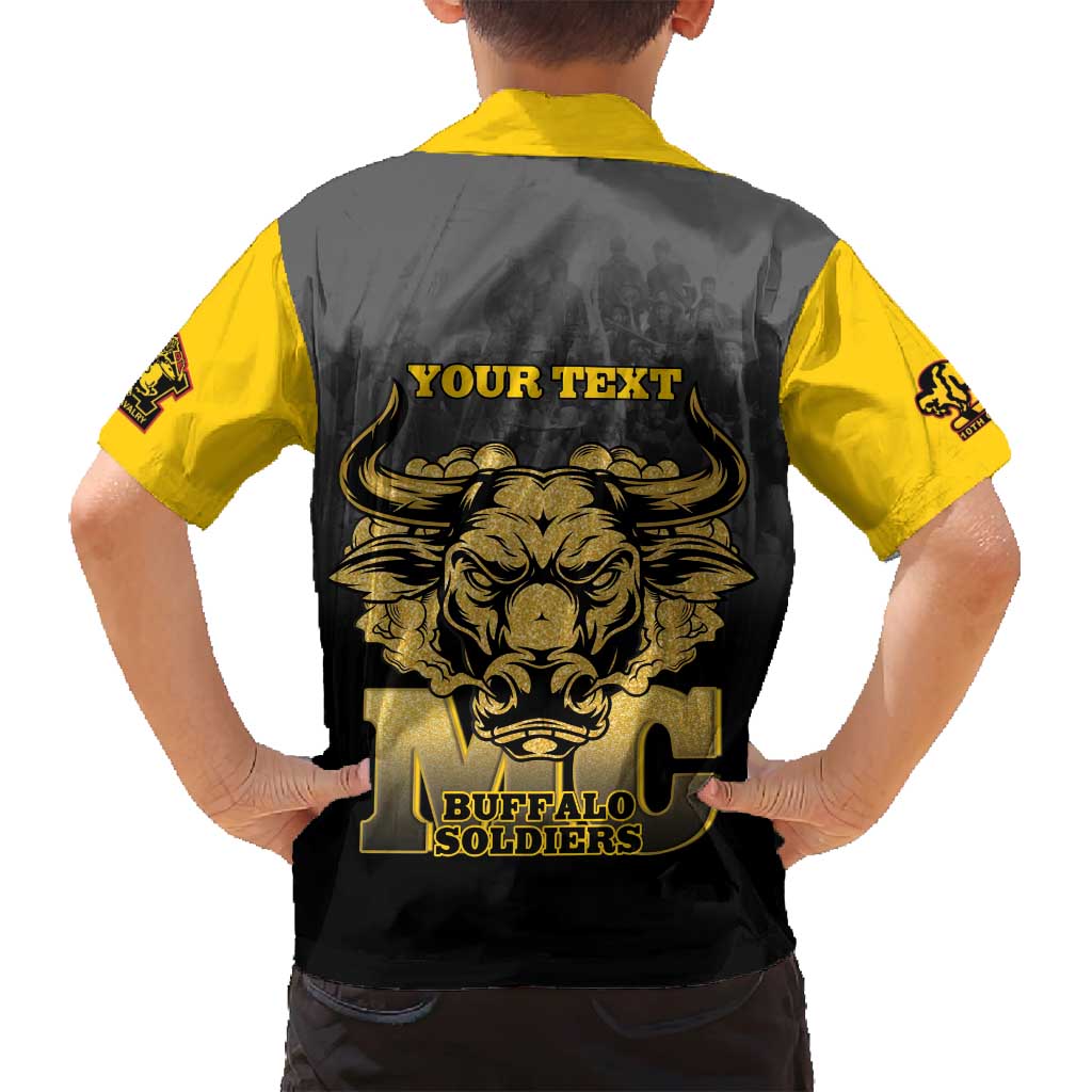 Personalized African American Buffalo Soldier Family Matching Off Shoulder Short Dress and Hawaiian Shirt We Can We Will - Black - Wonder Print Shop