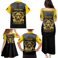 Personalized African American Buffalo Soldier Family Matching Puletasi and Hawaiian Shirt We Can We Will - Black - Wonder Print Shop
