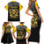 Personalized African American Buffalo Soldier Family Matching Short Sleeve Bodycon Dress and Hawaiian Shirt We Can We Will - Black - Wonder Print Shop