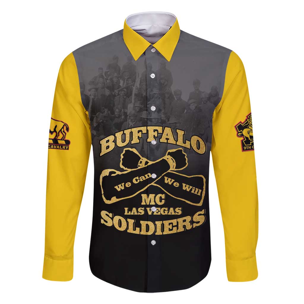 Personalized African American Buffalo Soldier Family Matching Short Sleeve Bodycon Dress and Hawaiian Shirt We Can We Will - Black - Wonder Print Shop