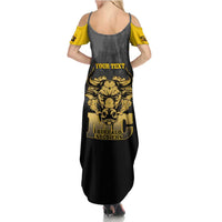 Personalized African American Buffalo Soldier Family Matching Summer Maxi Dress and Hawaiian Shirt We Can We Will - Black - Wonder Print Shop