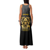 Personalized African American Buffalo Soldier Family Matching Tank Maxi Dress and Hawaiian Shirt We Can We Will - Black - Wonder Print Shop