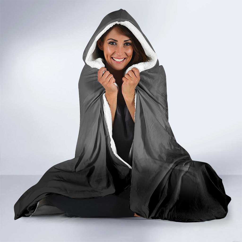 African American Buffalo Soldier Hooded Blanket We Can We Will - Black - Wonder Print Shop