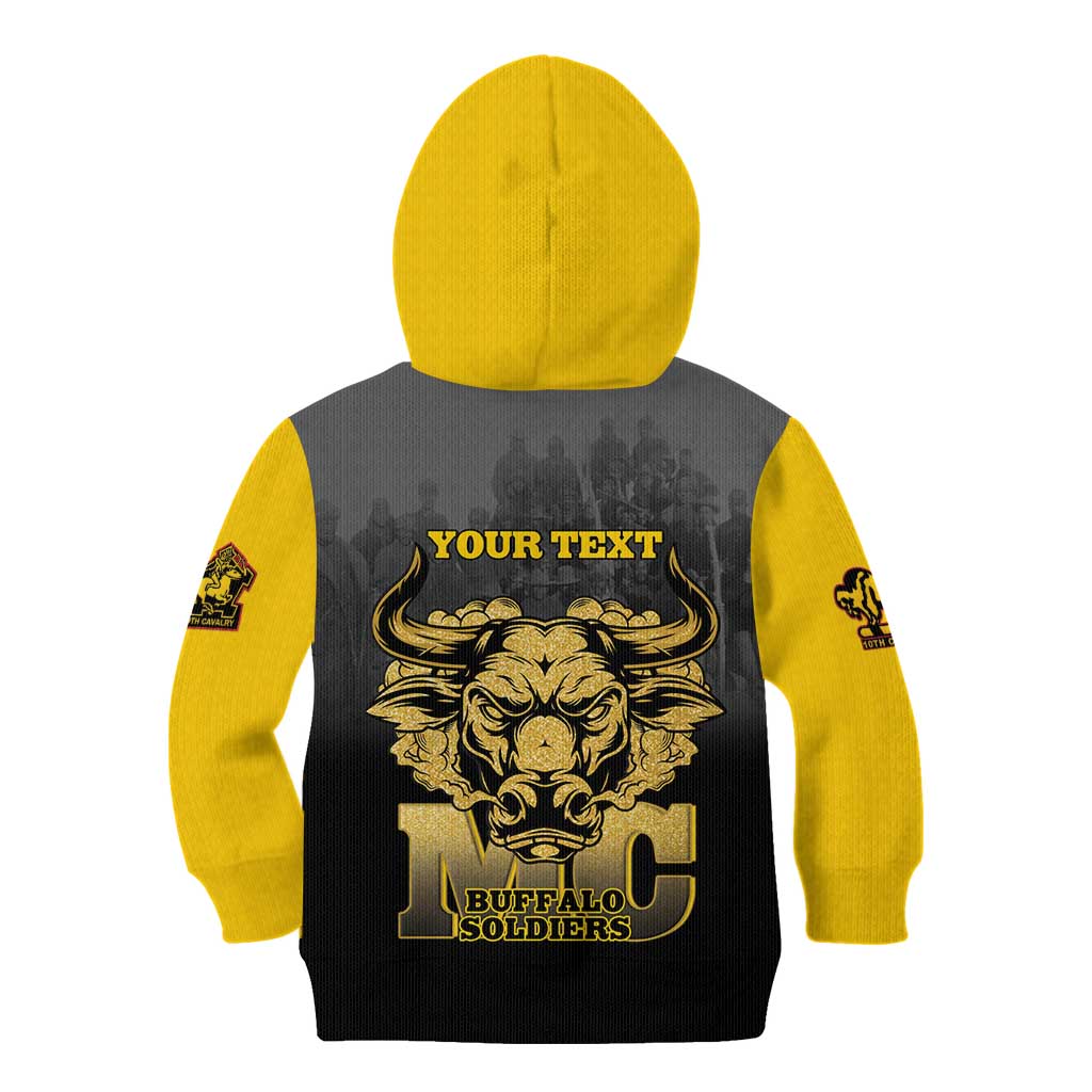 Personalized African American Buffalo Soldier Kid Hoodie We Can We Will - Black - Wonder Print Shop