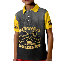 Personalized African American Buffalo Soldier Kid Polo Shirt We Can We Will - Black - Wonder Print Shop