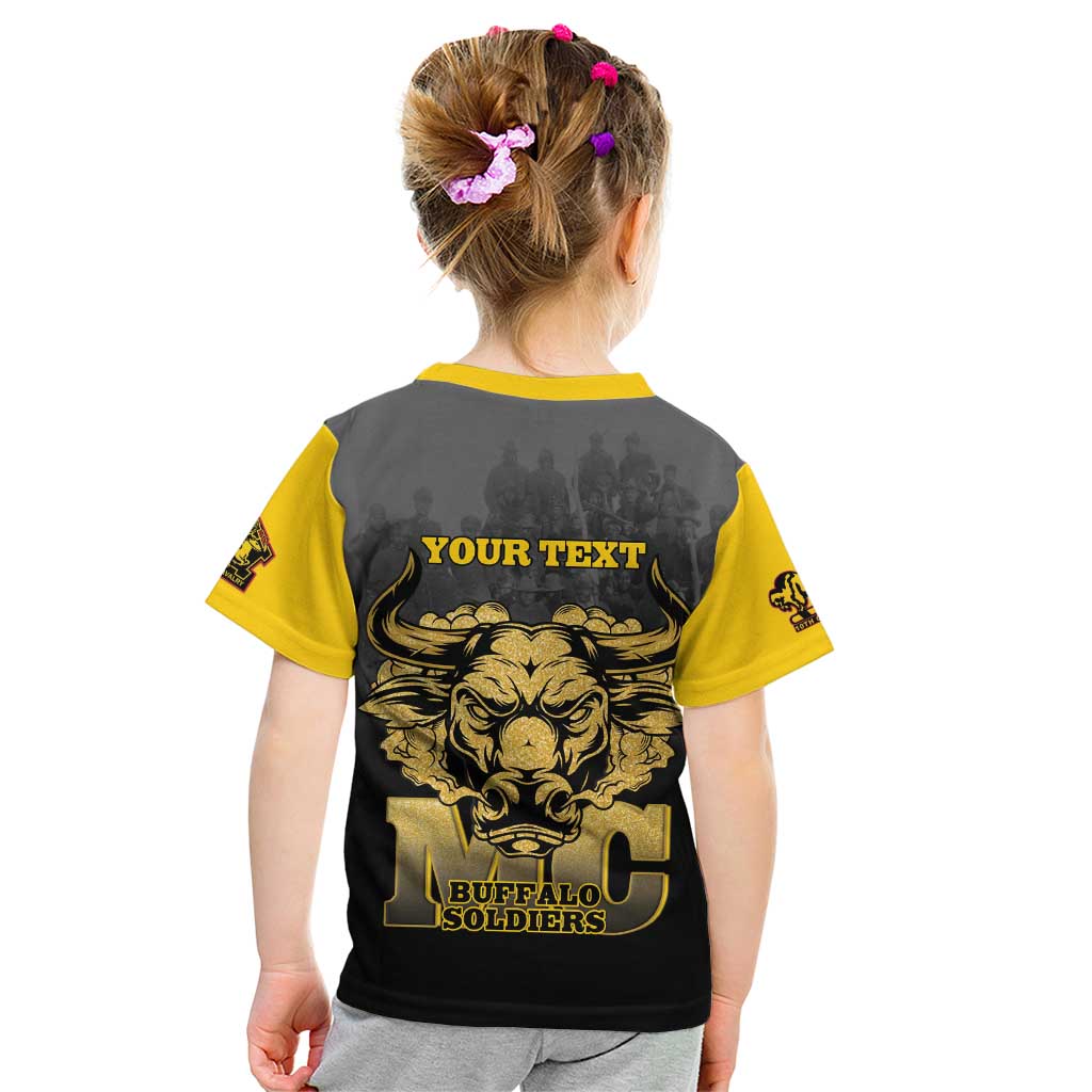 Personalized African American Buffalo Soldier Kid T Shirt We Can We Will - Black - Wonder Print Shop