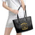 African American Buffalo Soldier Leather Tote Bag We Can We Will - Black - Wonder Print Shop