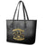 African American Buffalo Soldier Leather Tote Bag We Can We Will - Black - Wonder Print Shop