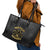 African American Buffalo Soldier Leather Tote Bag We Can We Will - Black - Wonder Print Shop