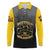 Personalized African American Buffalo Soldier Long Sleeve Polo Shirt We Can We Will - Black - Wonder Print Shop