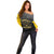 Personalized African American Buffalo Soldier Off Shoulder Sweater We Can We Will - Black - Wonder Print Shop
