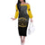 Personalized African American Buffalo Soldier Off The Shoulder Long Sleeve Dress We Can We Will - Black - Wonder Print Shop