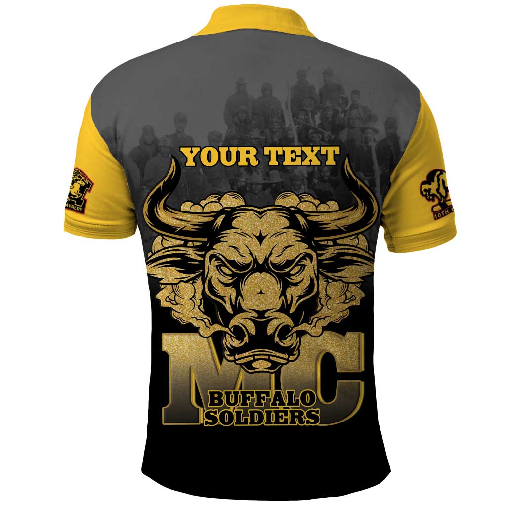 Personalized African American Buffalo Soldier Polo Shirt We Can We Will - Black - Wonder Print Shop