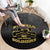 African American Buffalo Soldier Round Carpet We Can We Will - Black - Wonder Print Shop