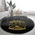 African American Buffalo Soldier Round Carpet We Can We Will - Black - Wonder Print Shop