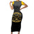 Personalized African American Buffalo Soldier Short Sleeve Bodycon Dress We Can We Will - Black - Wonder Print Shop