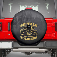 African American Buffalo Soldier Spare Tire Cover We Can We Will - Black - Wonder Print Shop