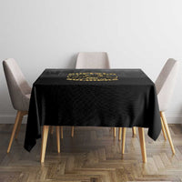 African American Buffalo Soldier Tablecloth We Can We Will - Black - Wonder Print Shop
