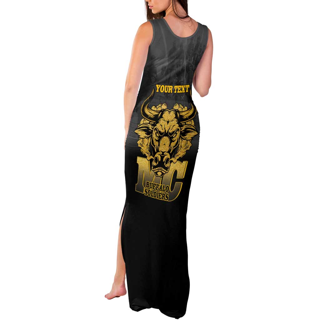 Personalized African American Buffalo Soldier Tank Maxi Dress We Can We Will - Black - Wonder Print Shop