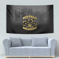 African American Buffalo Soldier Tapestry We Can We Will - Black - Wonder Print Shop