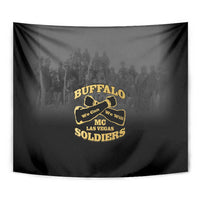African American Buffalo Soldier Tapestry We Can We Will - Black - Wonder Print Shop