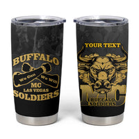 Personalized African American Buffalo Soldier Tumbler Cup We Can We Will - Black - Wonder Print Shop