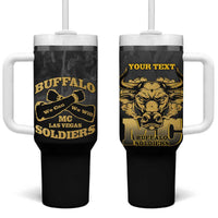 Personalized African American Buffalo Soldier Tumbler With Handle We Can We Will - Black - Wonder Print Shop