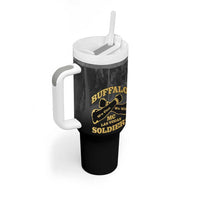 Personalized African American Buffalo Soldier Tumbler With Handle We Can We Will - Black - Wonder Print Shop